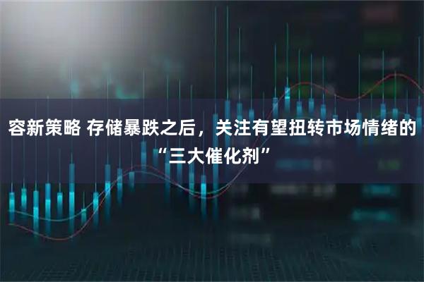 容新策略 存储暴跌之后，关注有望扭转市场情绪的“三大催化剂”